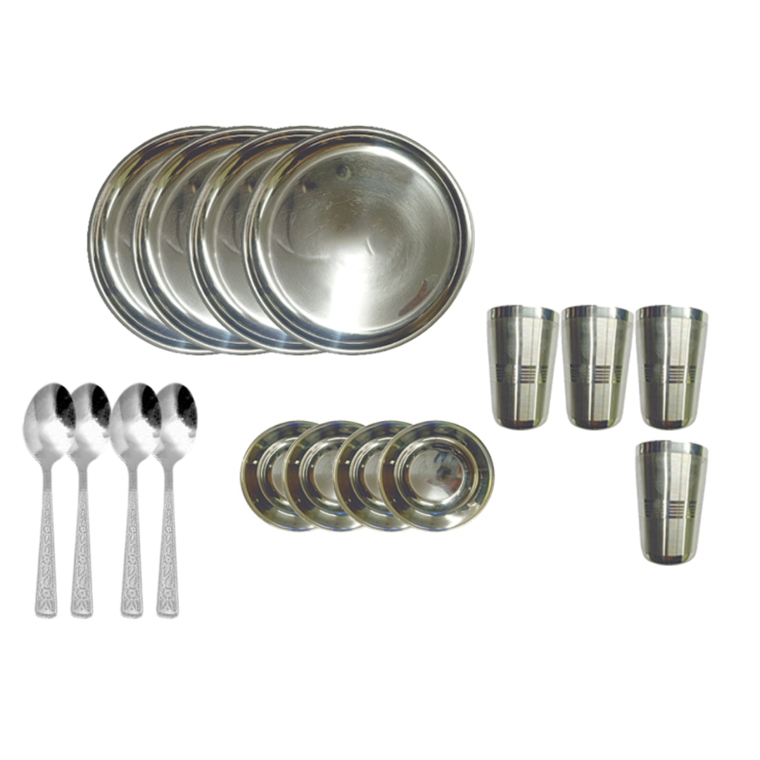 Complete Range of Stainless Steel Dinner Sets Online India | Stainless steel  utensils, Cookware set stainless steel, Stainless steel kitchen utensils